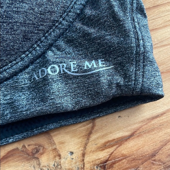 Adore Me Black/Grey T-Shirt Bra racer back with Molded Cups - Picture 5 of 6